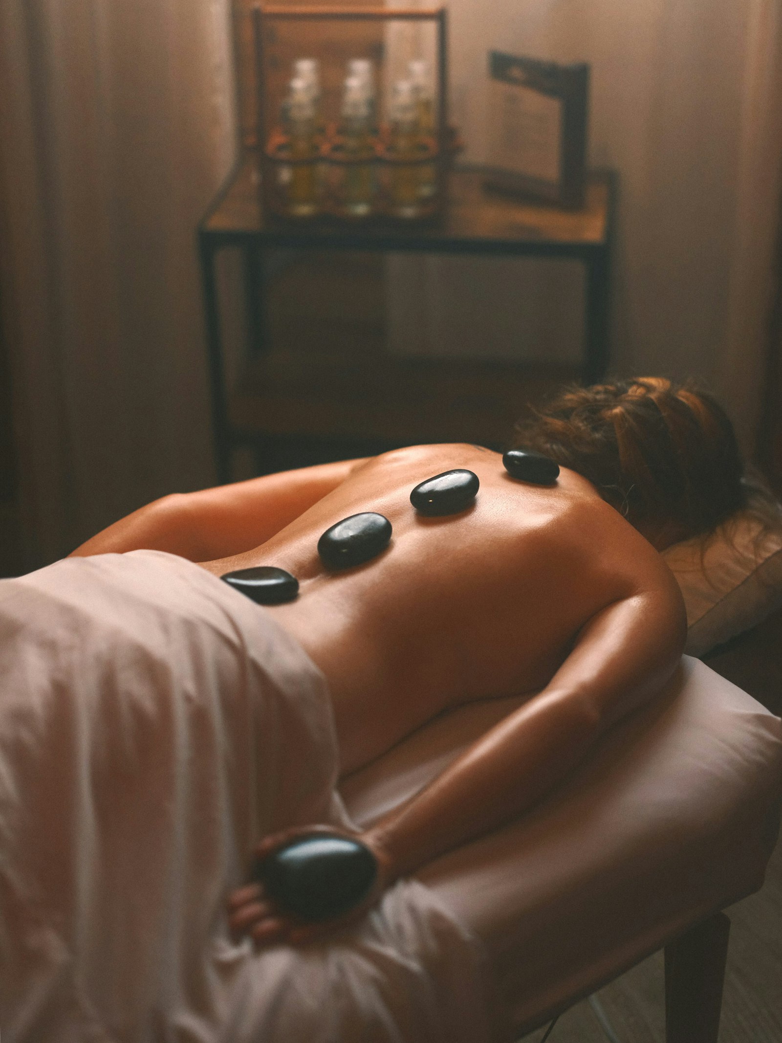 Hot stones for a Nayara Springs massage